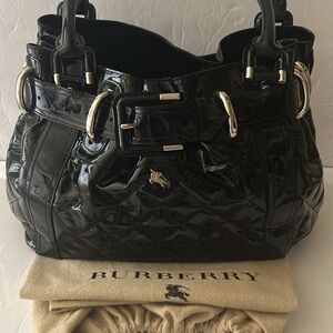 Authentic Burberry patent Satchel